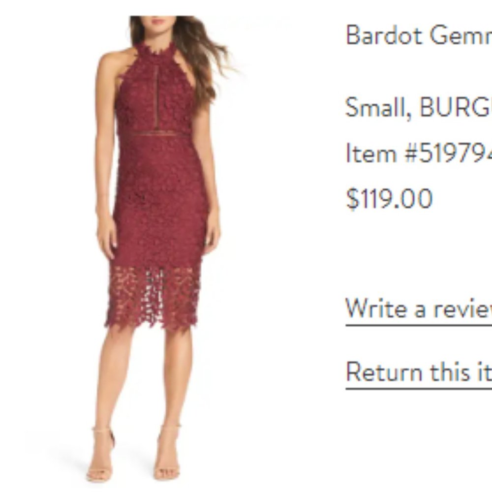 Bardot - Gemma Halter Dress